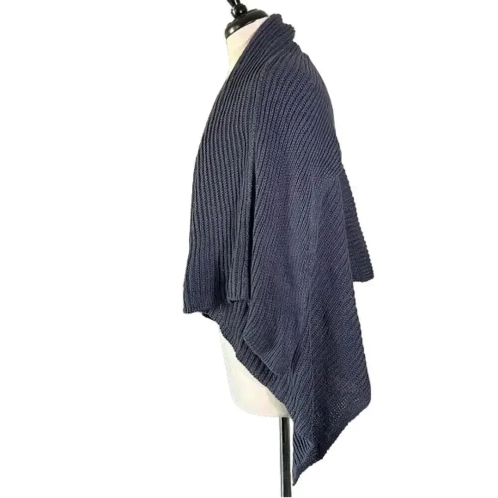Theory Midnight Blue Open-Front Cardigan